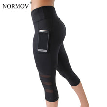 Load image into Gallery viewer, NORMOV Summer Mesh Patchwork Leggings Women