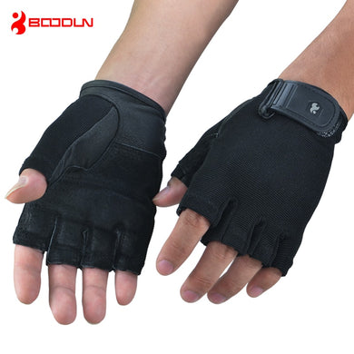 Genuine Leather Gym Gloves Men Women Crossfit  Fitness Gloves