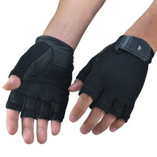 Load image into Gallery viewer, Genuine Leather Gym Gloves Men Women Crossfit  Fitness Gloves