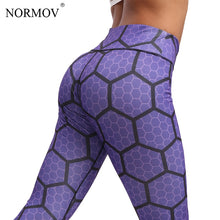 Load image into Gallery viewer, NORMOV Honeycomb Digital Printed Leggings Women