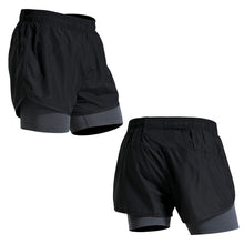 Load image into Gallery viewer, Men Fake Two Running Shorts Men Basketball Gym