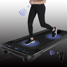 Load image into Gallery viewer, Black Remote Control Electric Treadmill Mini Electric Running