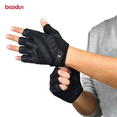 Boodun Genuine Leather Gym Gloves