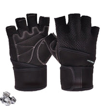 Load image into Gallery viewer, Weightlifting Breathable Half Finger Wrist Protect Men Woman Gymnasium Outdoor Training Sports Equipment